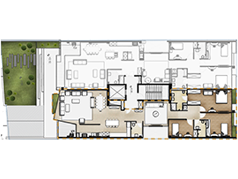 پلان طبقه 1 شرقی الهیه نیکان